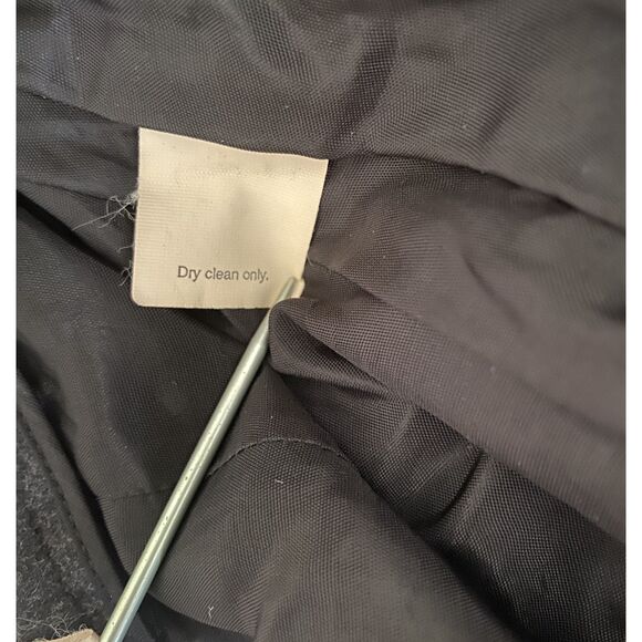 VTG Y2K J Crew Grey Wool Pleated Mini Skirt Made in Hungary Classic Style Sz 10 - Picture 7 of 7